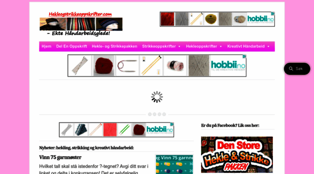 hekleogstrikkeoppskrifter.com
