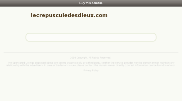 lecrepusculedesdieux.com